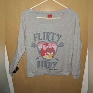 Angry Birds Flirty Birdy Long Sleeve Sweater Size Small